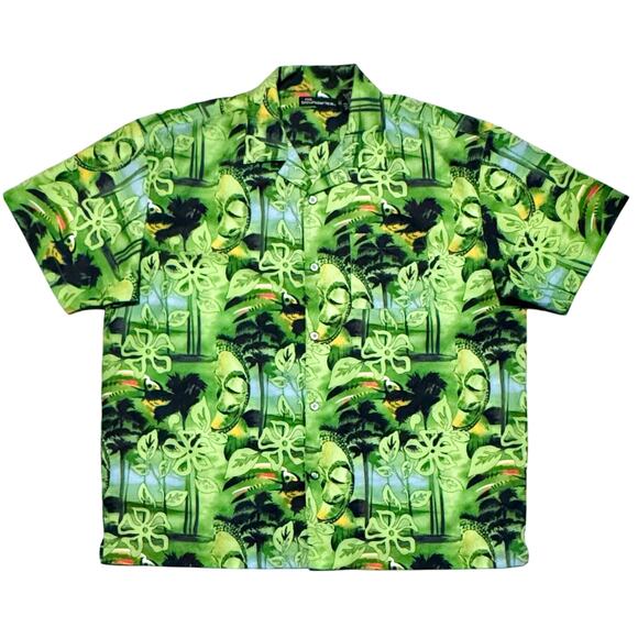 No Boundaries Men's XL Hawaiian Shirt Microfiber Excellent‎ Condition - Picture 1 of 8